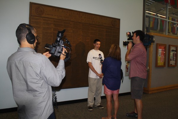 Phillip is interviewed by Channel 9!