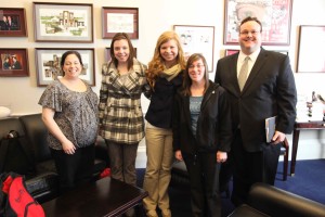 Kati's Congressman's staff spent time with us!