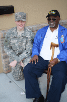 Howard Moore with Decatur High School JROTC - 