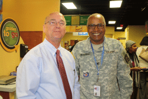 Ken, the manager with Colonel Richard, ROTC Decatur High School