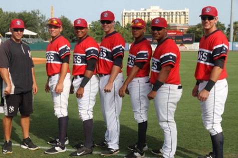 RiverDogs players wearing black arm bands to honor to Mother Emanuel AME -9  A Baseball tradition