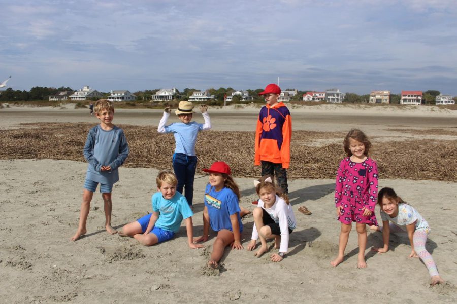 Backpackers on the beach!